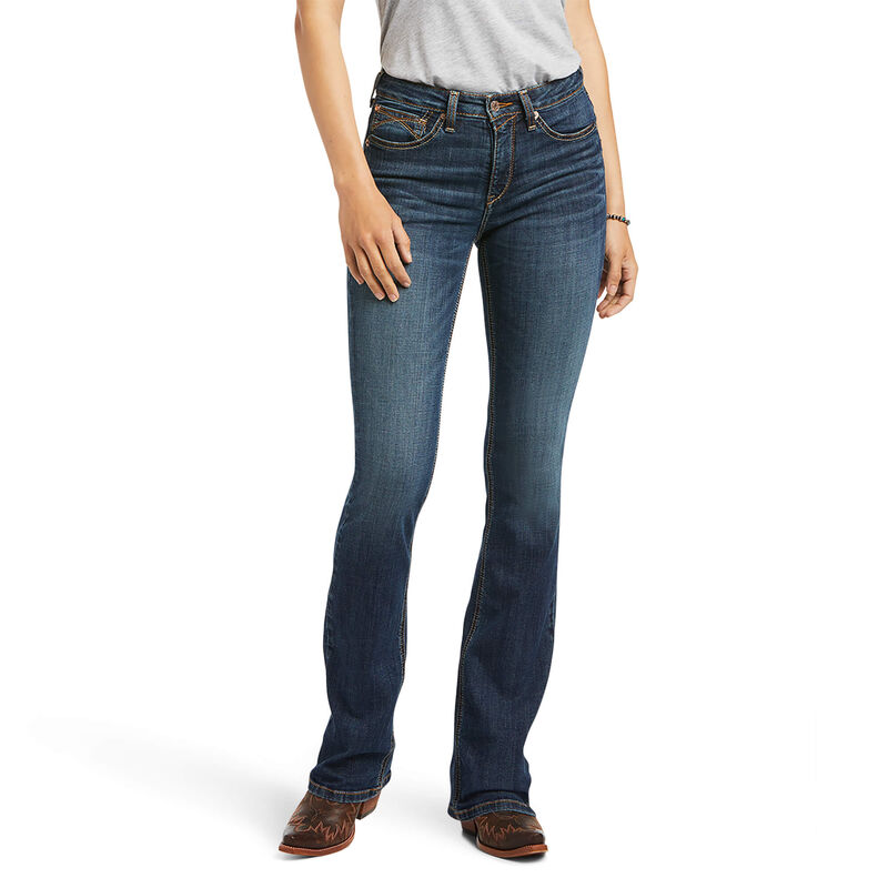 Ariat Jeans Damen - R.E.A.L. High Rise Fernanda Boot Cut Blau ( MZYAN-9013 )
